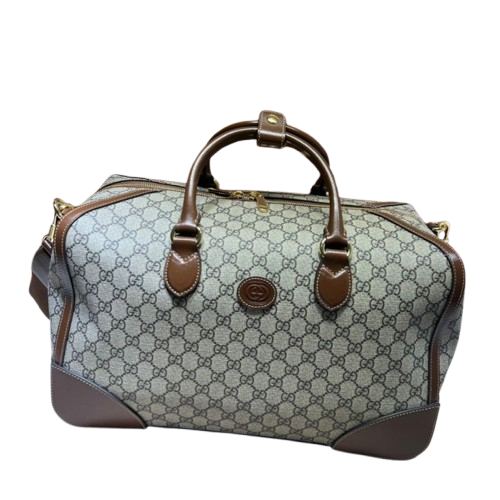 Gucci GG Supreme Monogram Azalea Calfskin Retro Bag