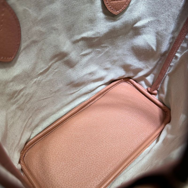 Gucci Ophidia Dusty Pink GG Supreme Canvas Tote Bag