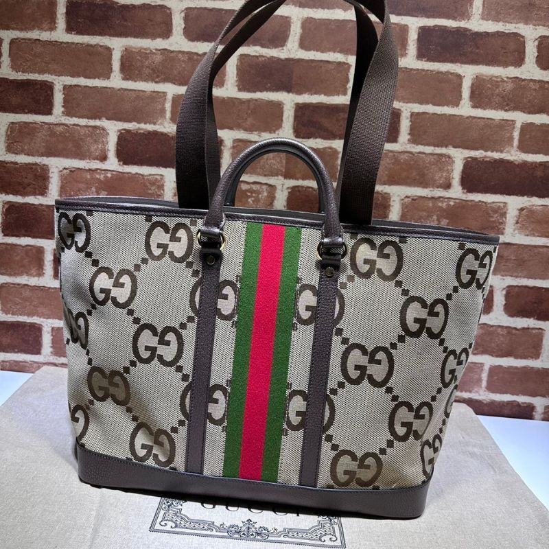 Gucci Large Jumbo GG Leather Tote Bag