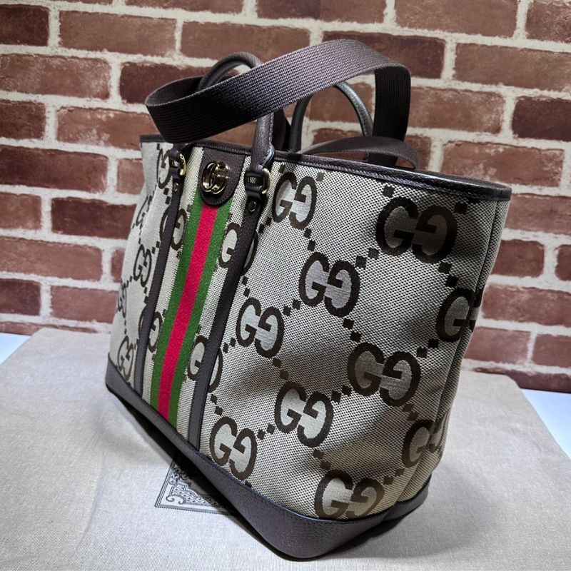 Gucci Large Jumbo GG Leather Tote Bag
