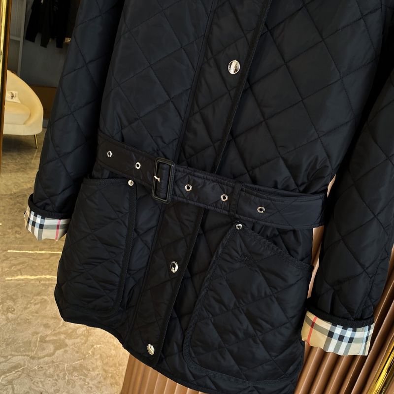 Burberry Warhorse Belt Diamond Quilted Nylon Coat