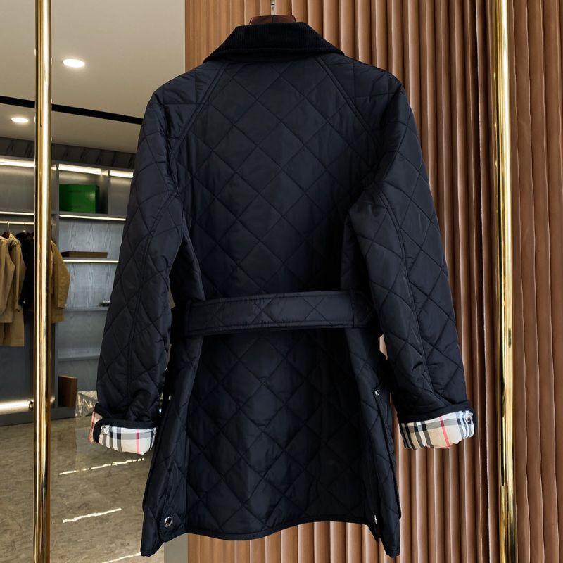 Burberry Warhorse Belt Diamond Quilted Nylon Coat