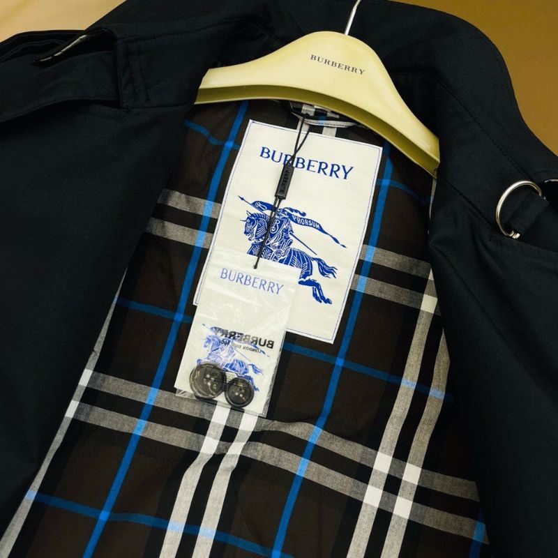 Burberry Throat Lock Cotton Gabardine Trench Coat
