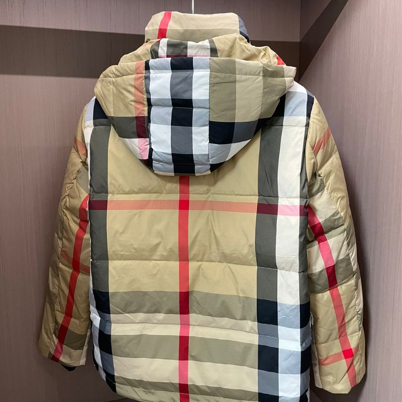 Burberry Down Jacket with Stand Collar