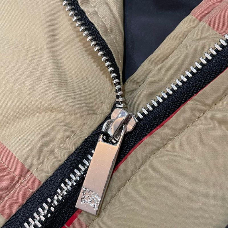 Burberry Down Jacket with Stand Collar
