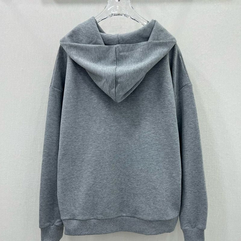 Gucci Solid Color Hooded Sweatshirt