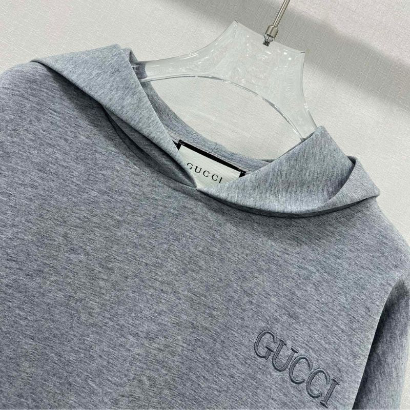 Gucci Solid Color Hooded Sweatshirt