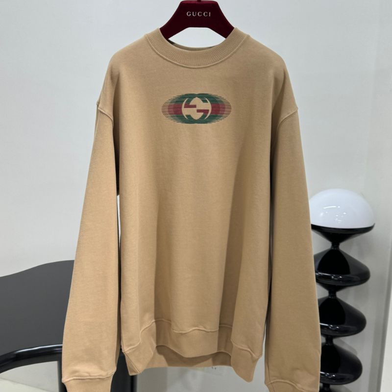 Gucci New Knitted Cotton Round Neck Sweatshirt