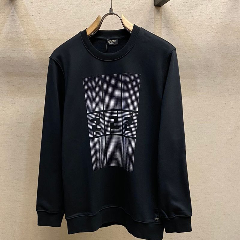 Fendi Men's FF Polka Dot Print Sweatshirt