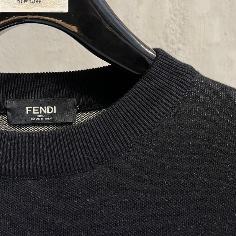 Fendi Artisanal Jacquard Round Neck Sweater