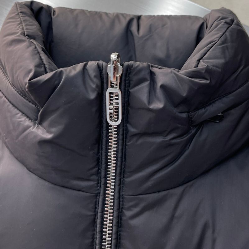 Fendi-Inspired Double-Sided Hooded Goose Down Jacket