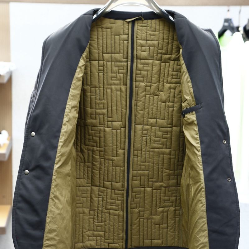Fendi Inspired Embossed Logo Suit Cotton Jacket