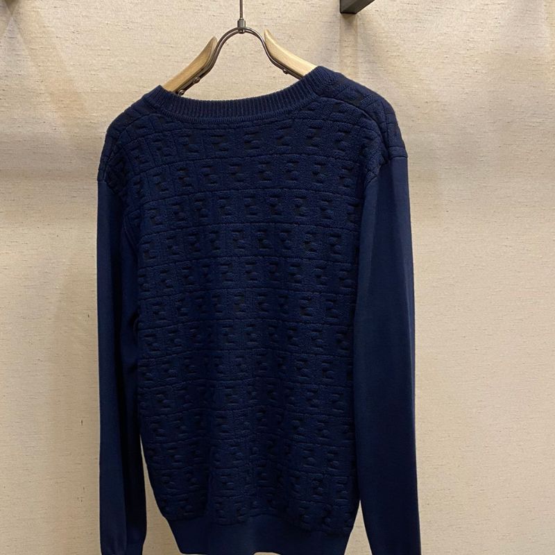Fendi Inspired FF Stripes Wool Cardigan