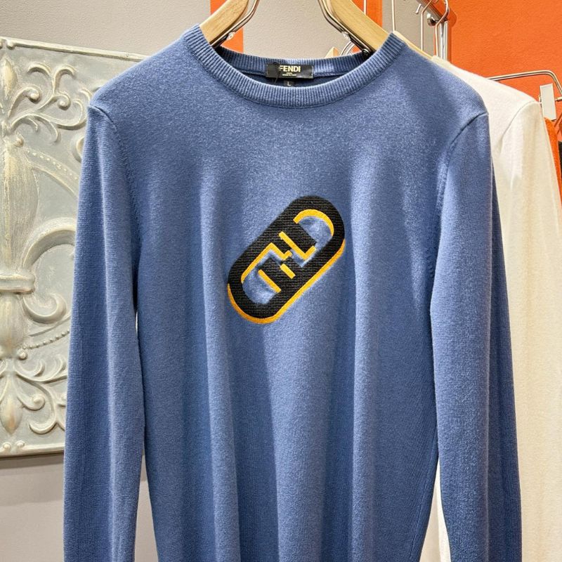 Fendi Inspired Wool Pullover Sweater