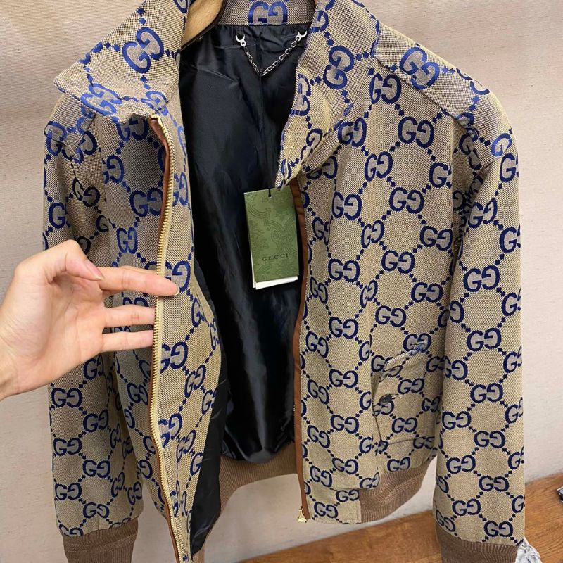 Gucci GG Canvas Jacquard Zipper Jacket