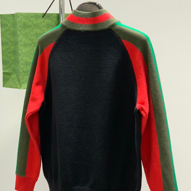Gucci Inspired Casual Cardigan Sweater
