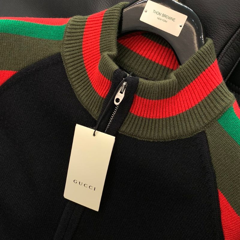 Gucci Inspired Casual Cardigan Sweater
