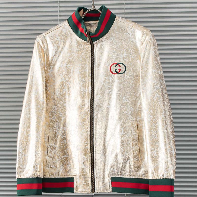 Gucci Logo Embroidered Casual Jacket