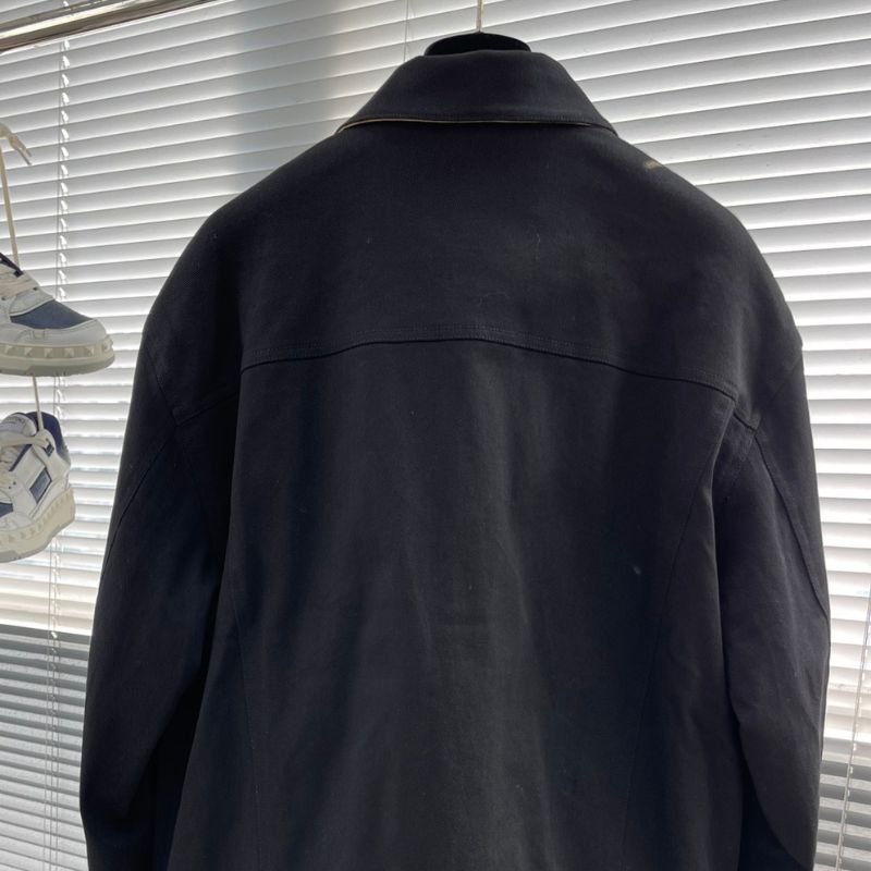 Gucci Solid Color Pointed Collar Zipper Down Jacket