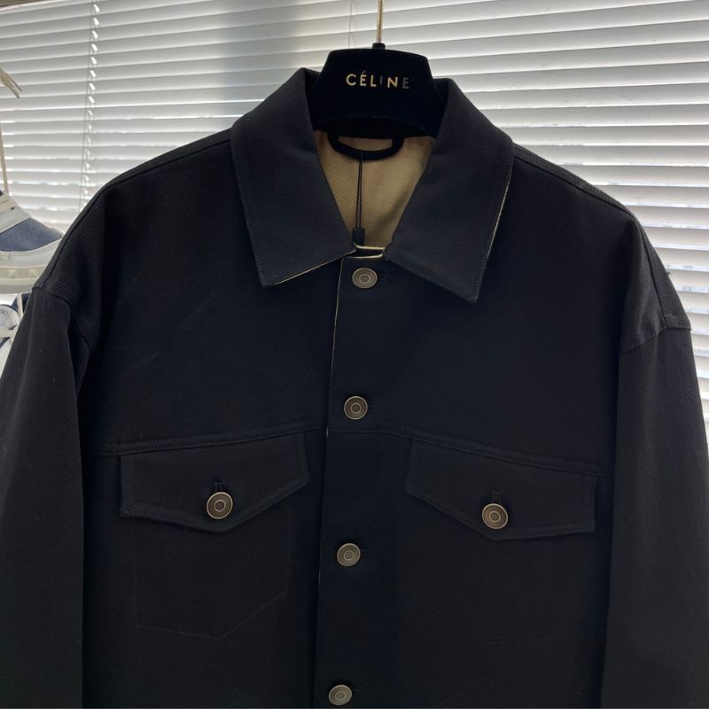 Gucci Solid Color Pointed Collar Zipper Down Jacket