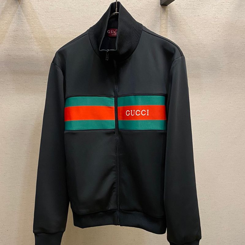 Gucci Neoprene Jacquard Webbing Suit Jacket