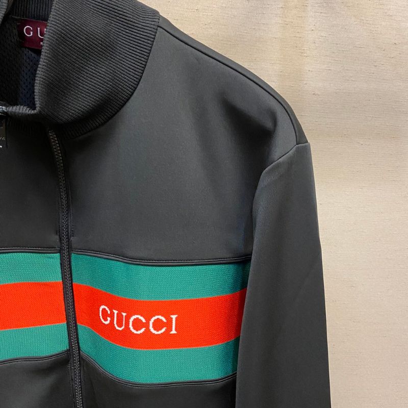 Gucci Neoprene Jacquard Webbing Suit Jacket