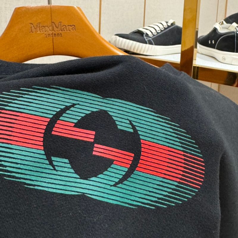 Gucci Double G Letter Print Round Neck Sweatshirt
