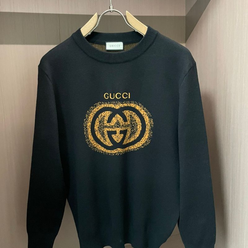 Gucci Urban Style Round Neck Wool Blend Sweater