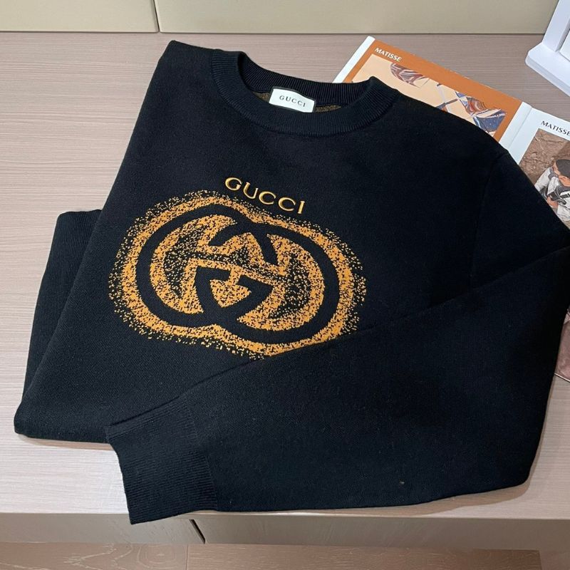 Gucci Urban Style Round Neck Wool Blend Sweater