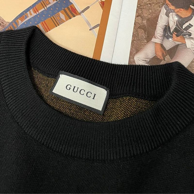Gucci Urban Style Round Neck Wool Blend Sweater