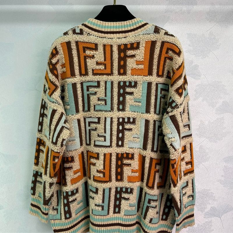 Fendi Autumn/Winter Knitted Logo Cardigan
