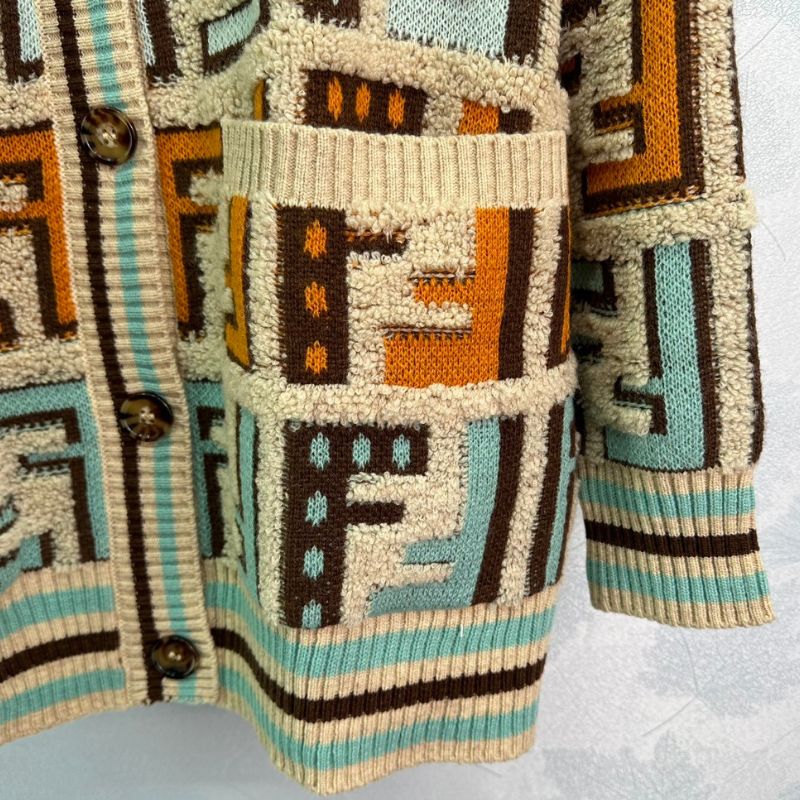 Fendi Autumn/Winter Knitted Logo Cardigan
