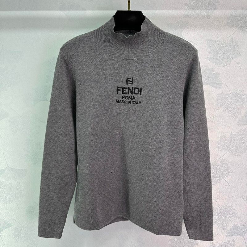 Fendi Early Autumn Knitted Long-Sleeved Top