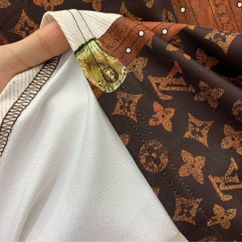 LV Retro Chain Detail Monogram Shirt