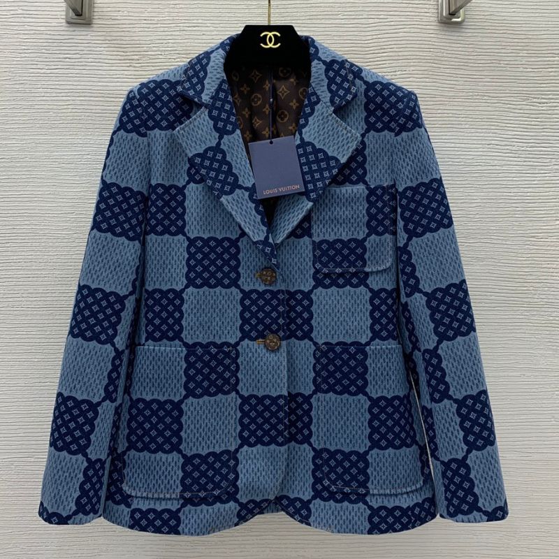 LV Monogram Checkerboard Print Suit Jacket