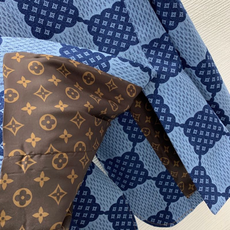 LV Monogram Checkerboard Print Suit Jacket