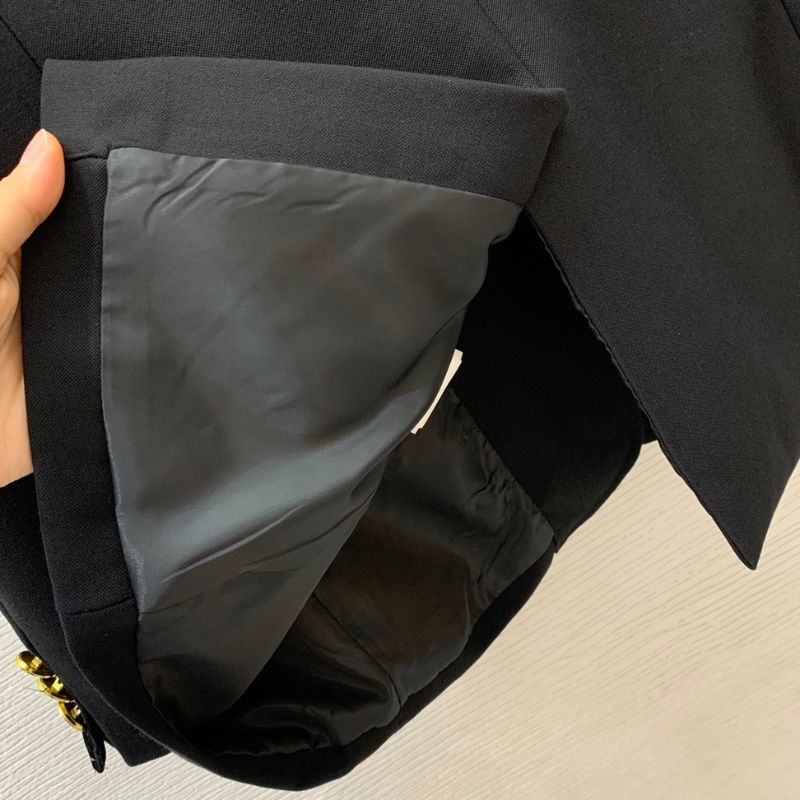 LV Custom Logo Two-Button Slim Fit Suit Jacket