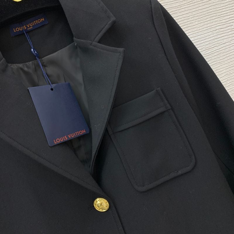 LV Custom Logo Two-Button Slim Fit Suit Jacket