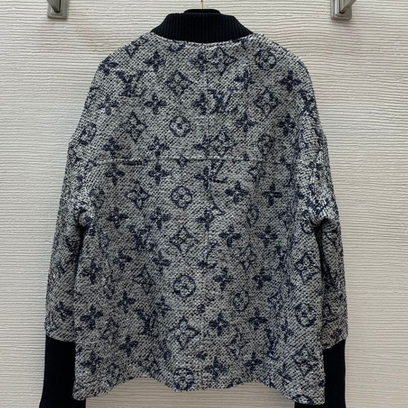 LV Monogram Logo Stand Collar Jacket
