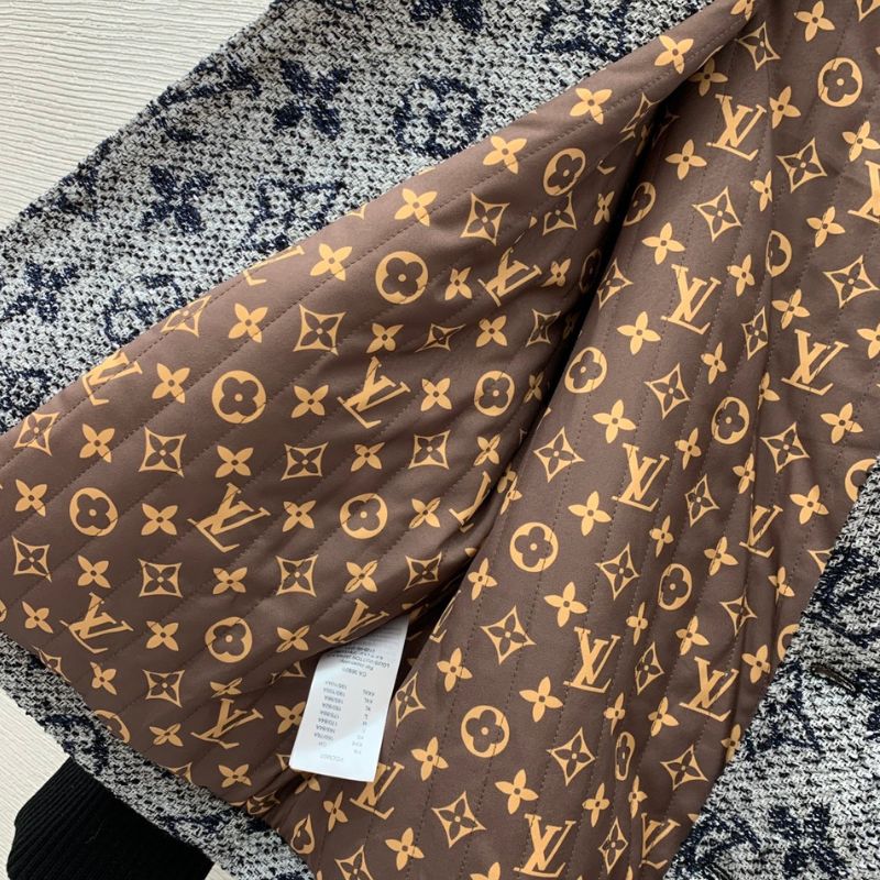 LV Monogram Logo Stand Collar Jacket