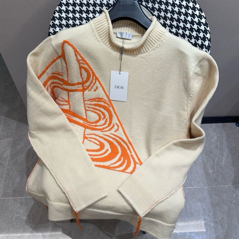 Dior Signature Wool Jacquard Sweater
