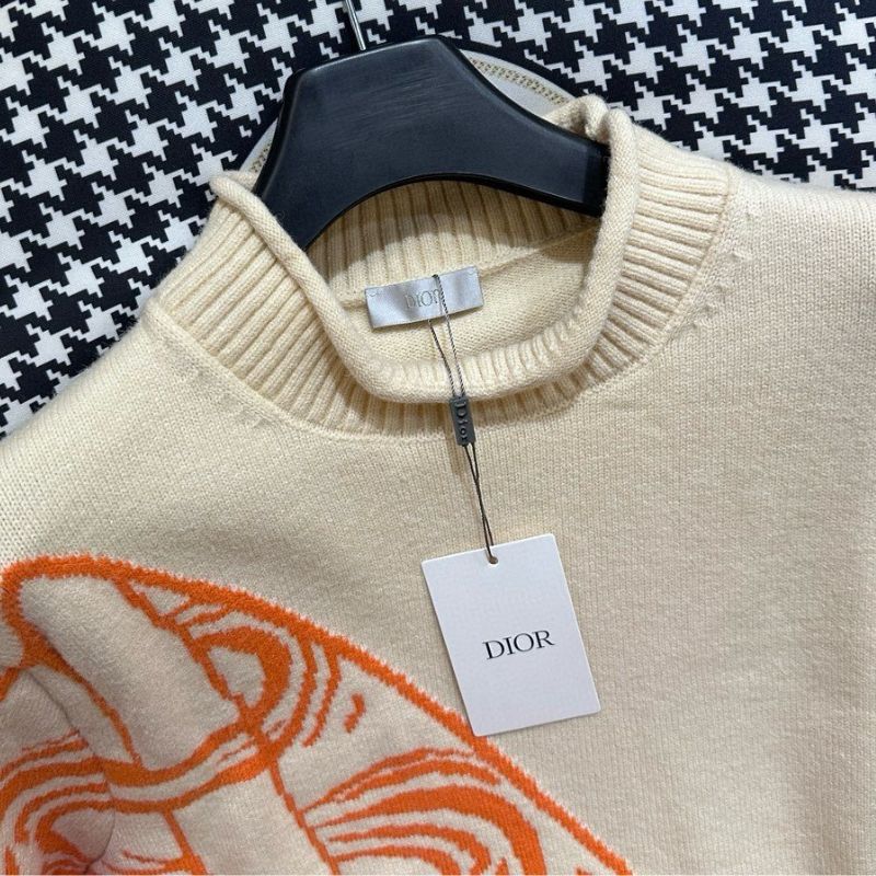 Dior Signature Wool Jacquard Sweater