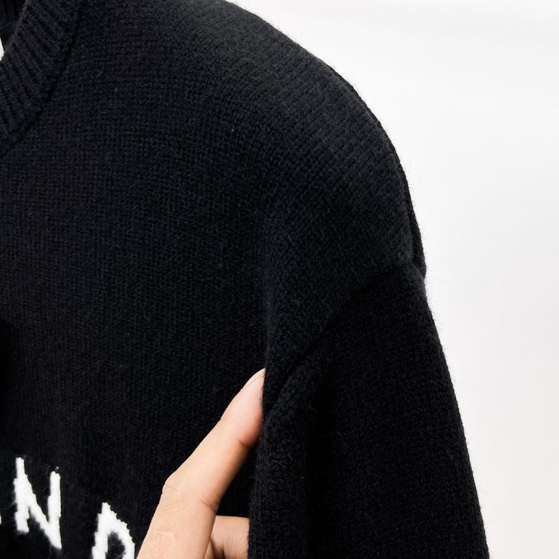Dior 24SS Luxury Letter Pattern Wool Sweater