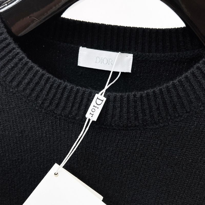 Dior 24SS Luxury Letter Pattern Wool Sweater