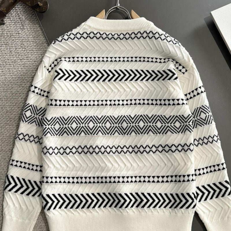 Dior Wool Blend Round-Neck Sweater