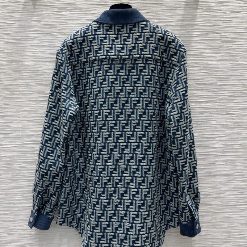 Fendi 2024AW Monogram Jacquard Denim Jacket