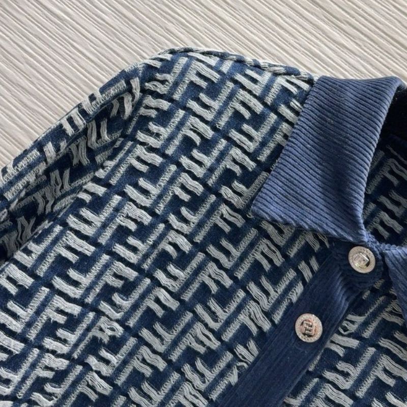 Fendi 2024AW Monogram Jacquard Denim Jacket