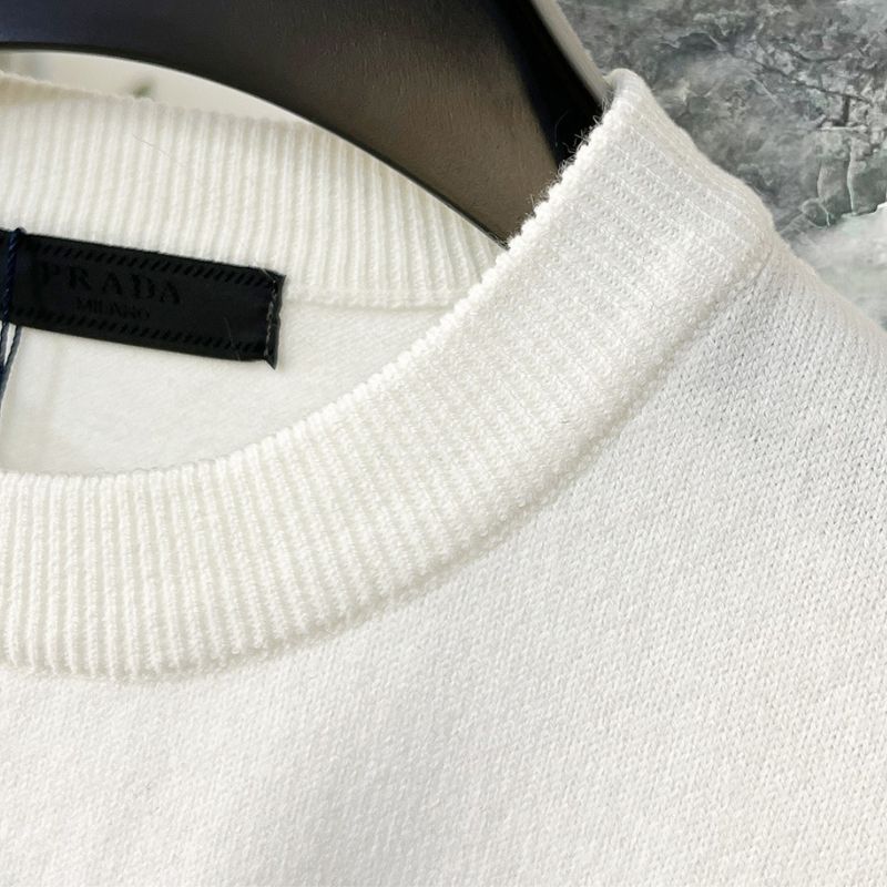 Prada Triple Signature Crew Neck Sweater