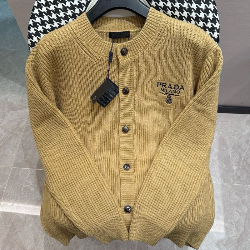 Prada 24SS Signature Wool Blend Cardigan