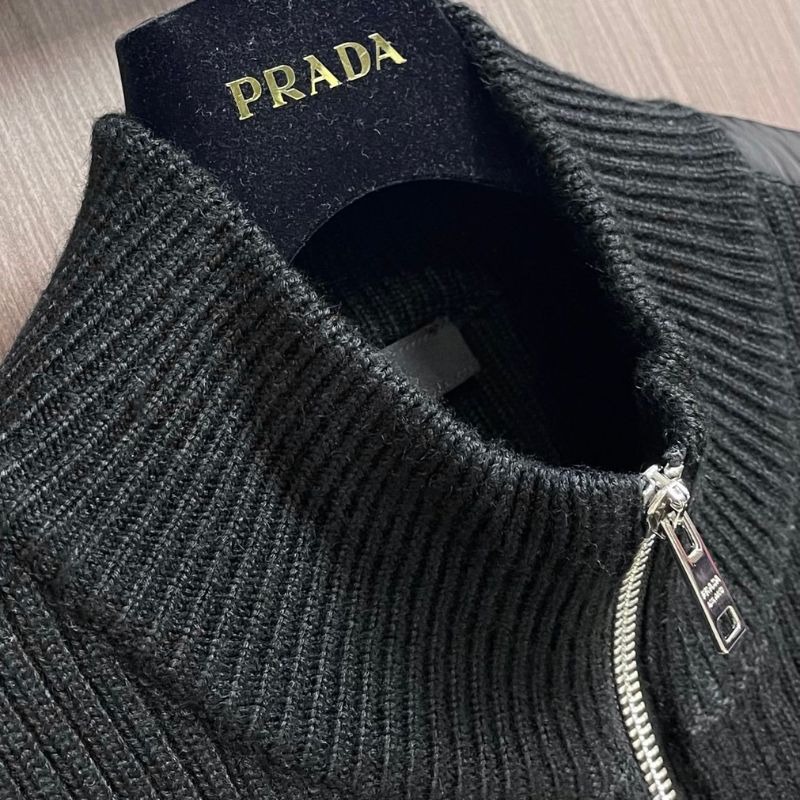 Prada SS Triangle Enamel Military Zipper Jacket